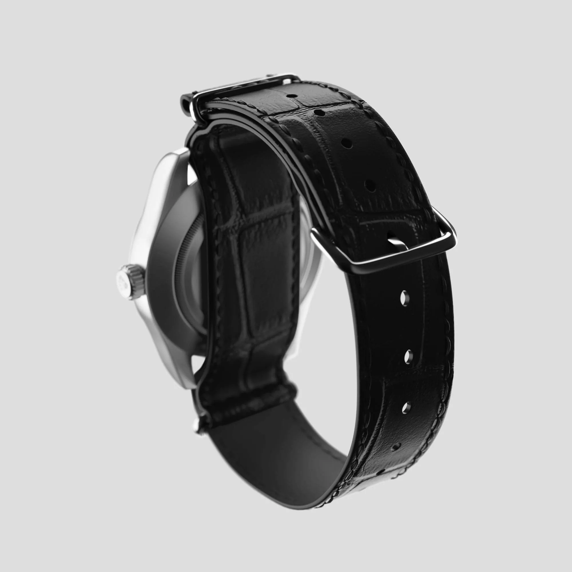NATO Strap For Rolex Oyster Perpetual 36mm In Alligator