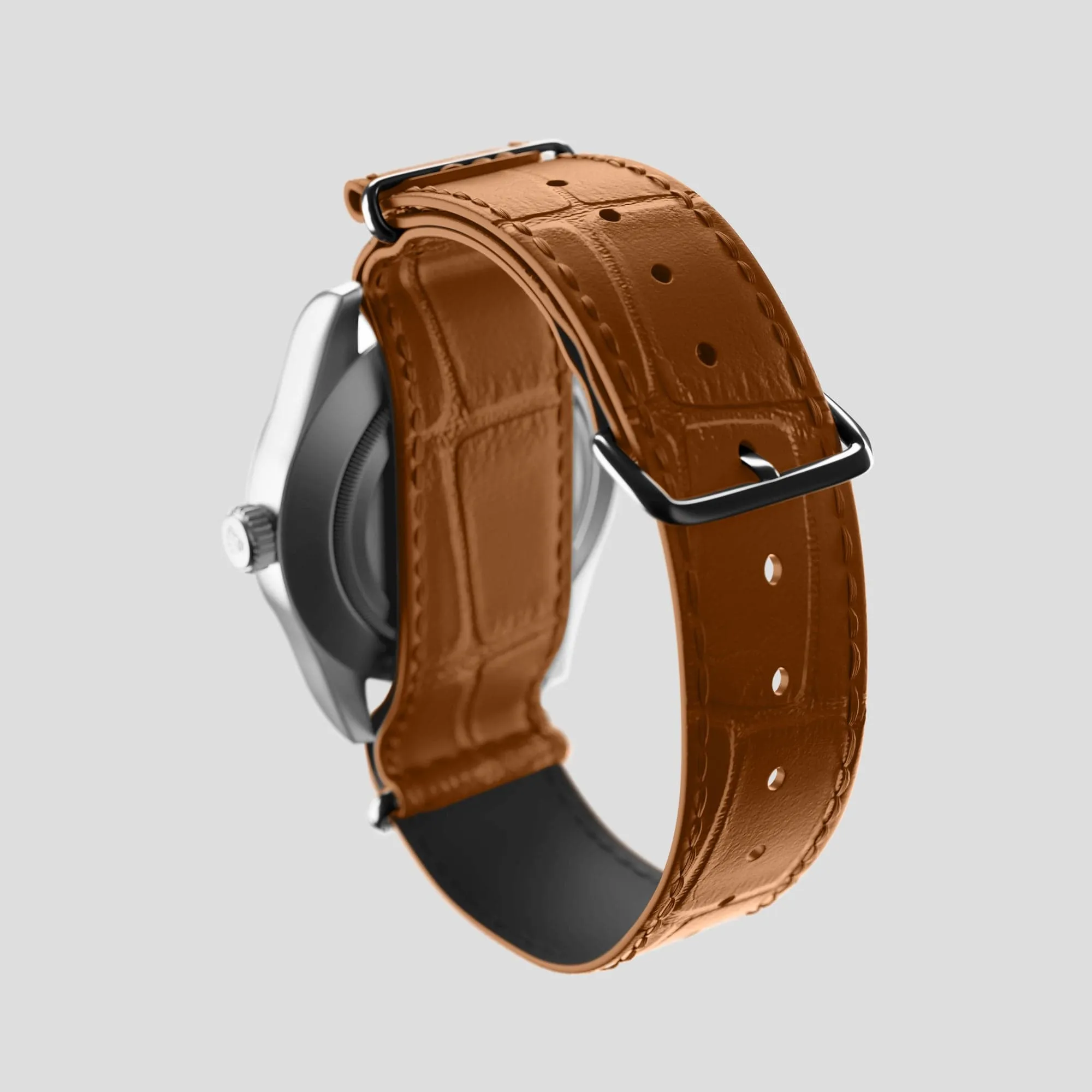 NATO Strap For Rolex Oyster Perpetual 36mm In Alligator