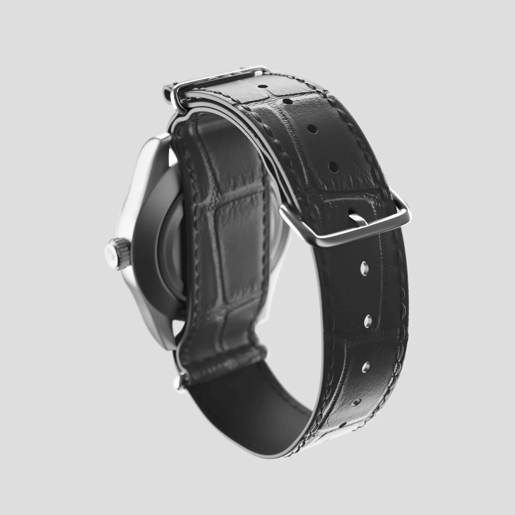 NATO Strap For Rolex Oyster Perpetual 36mm In Alligator