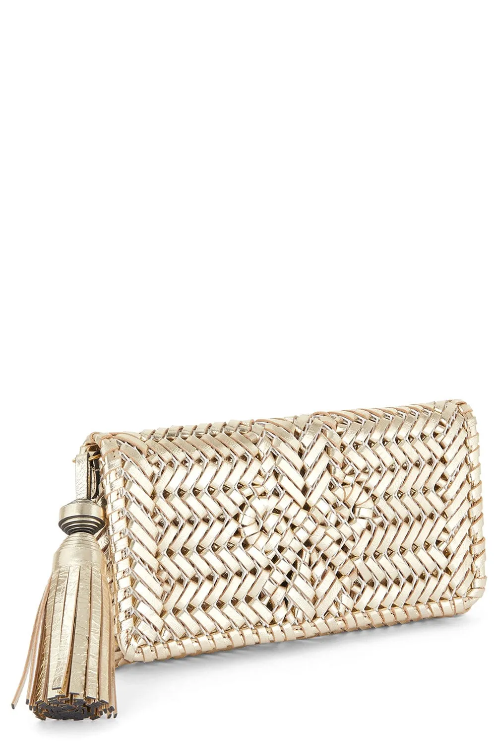 Neeson Tassel Clutch - Platino