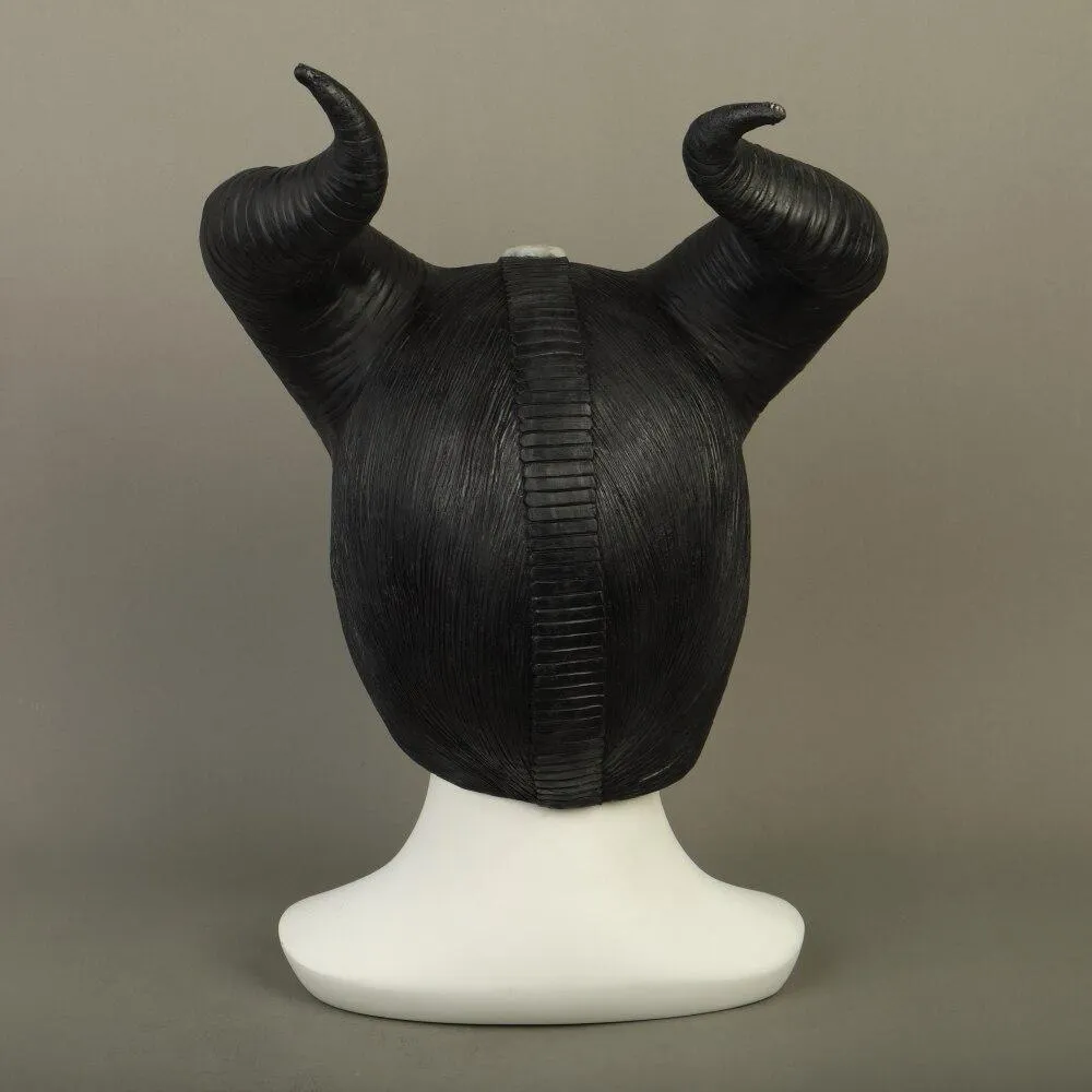 New 2019 Maleficent 2 Hat Deluxe Horns Evil Black Queen Headpiece Latex Cosplay Angelina Jolie Halloween Party Props