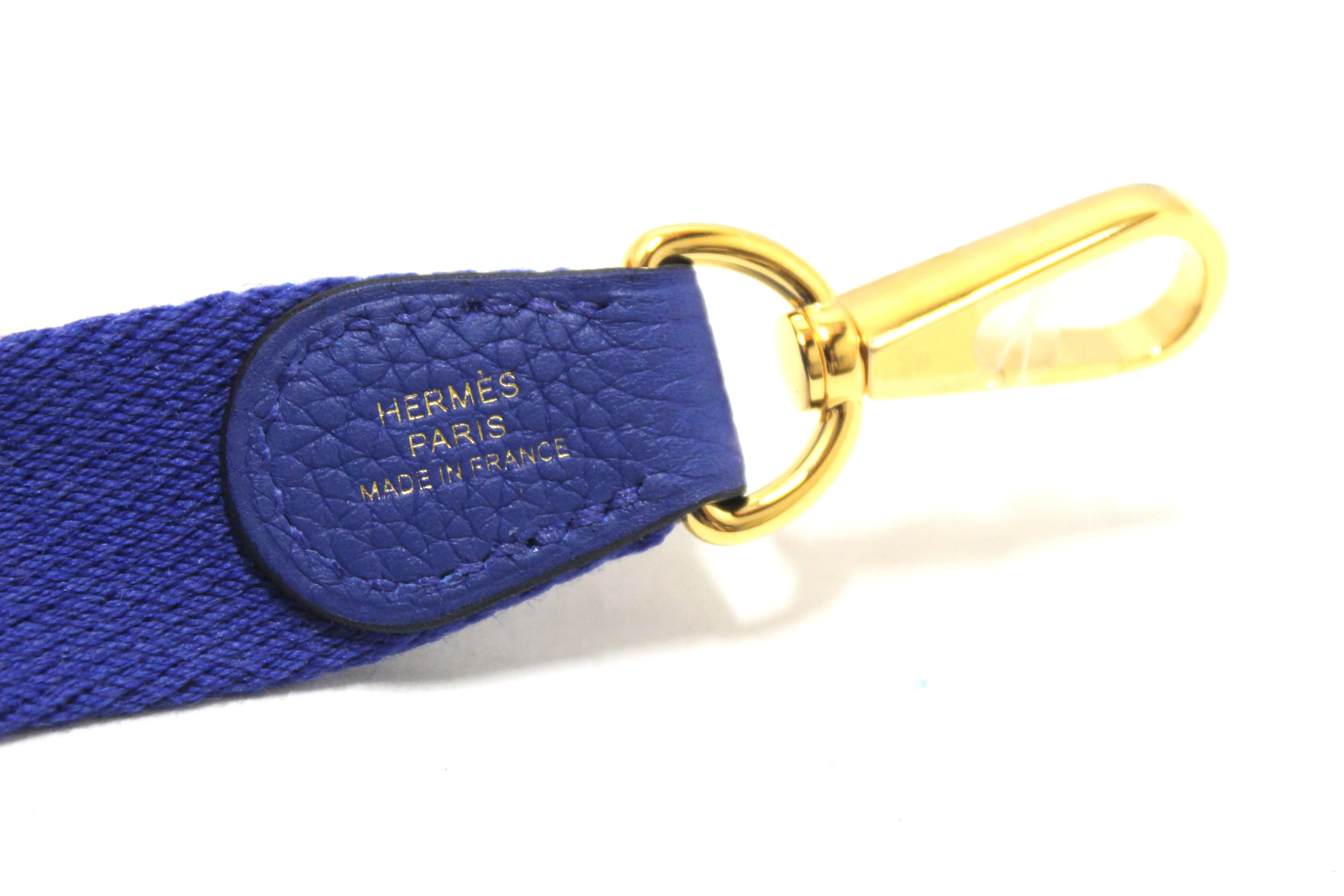 NEW Authentic Hermes Blue Clemence Leather Evelyne 16 Amazone TPM Bag