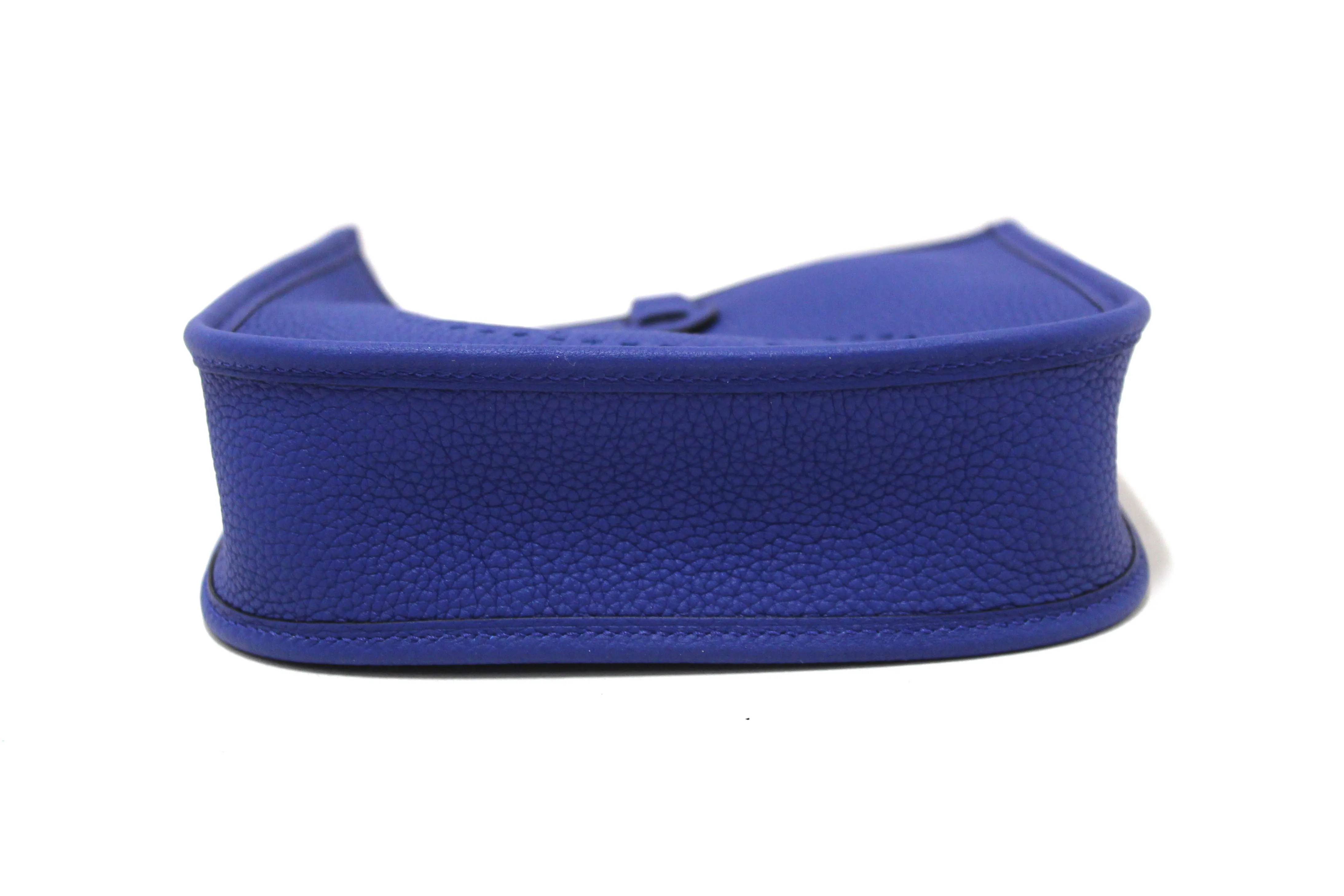 NEW Authentic Hermes Blue Clemence Leather Evelyne 16 Amazone TPM Bag