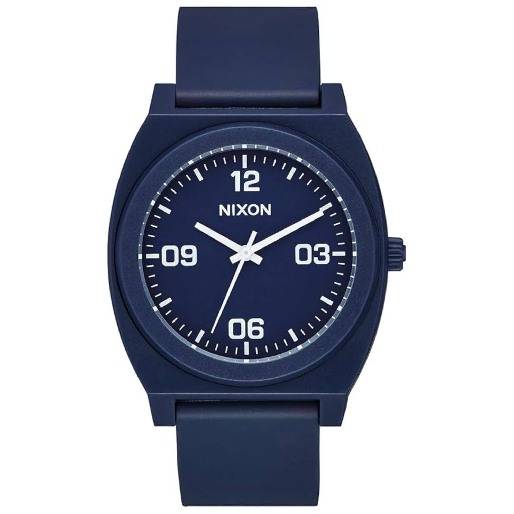 Nixon Men's Watch - The Time Teller Quartz Blue Dial Rubber Strap | A1248-3010