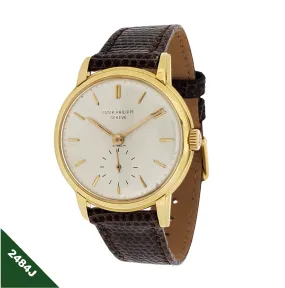 Patek Philippe 2484J 32mm Disco Volante Calatrava Watch, Circa 1957