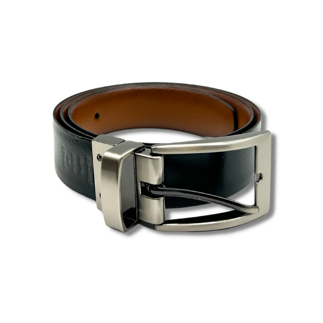 Paul Lawrence Leather Reversible Belt_Cognac/Black RB30