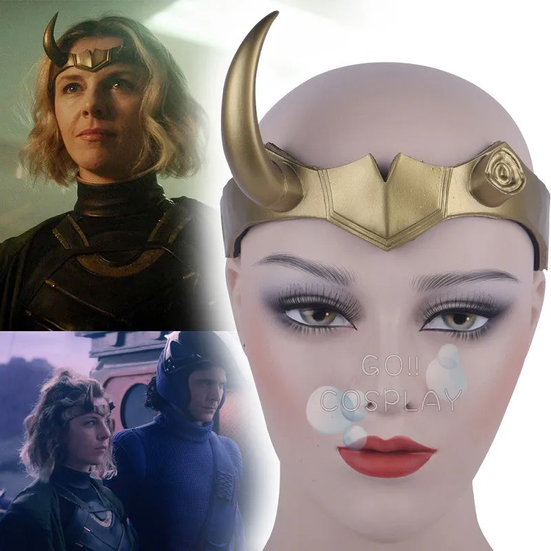 President Loki and Lady Loki Sylvie Crown Headpiece Horns