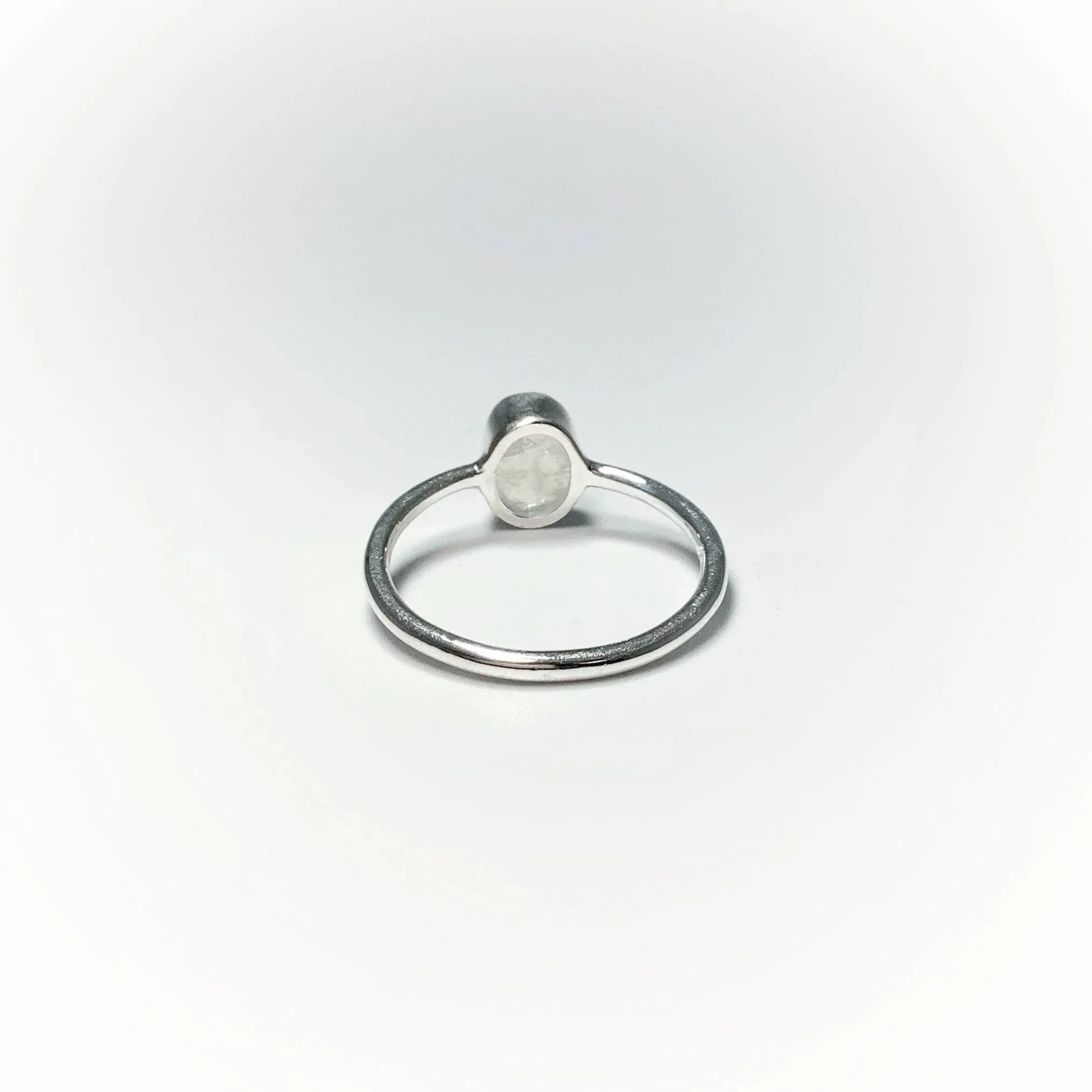 Raw Rainbow Moonstone Ring