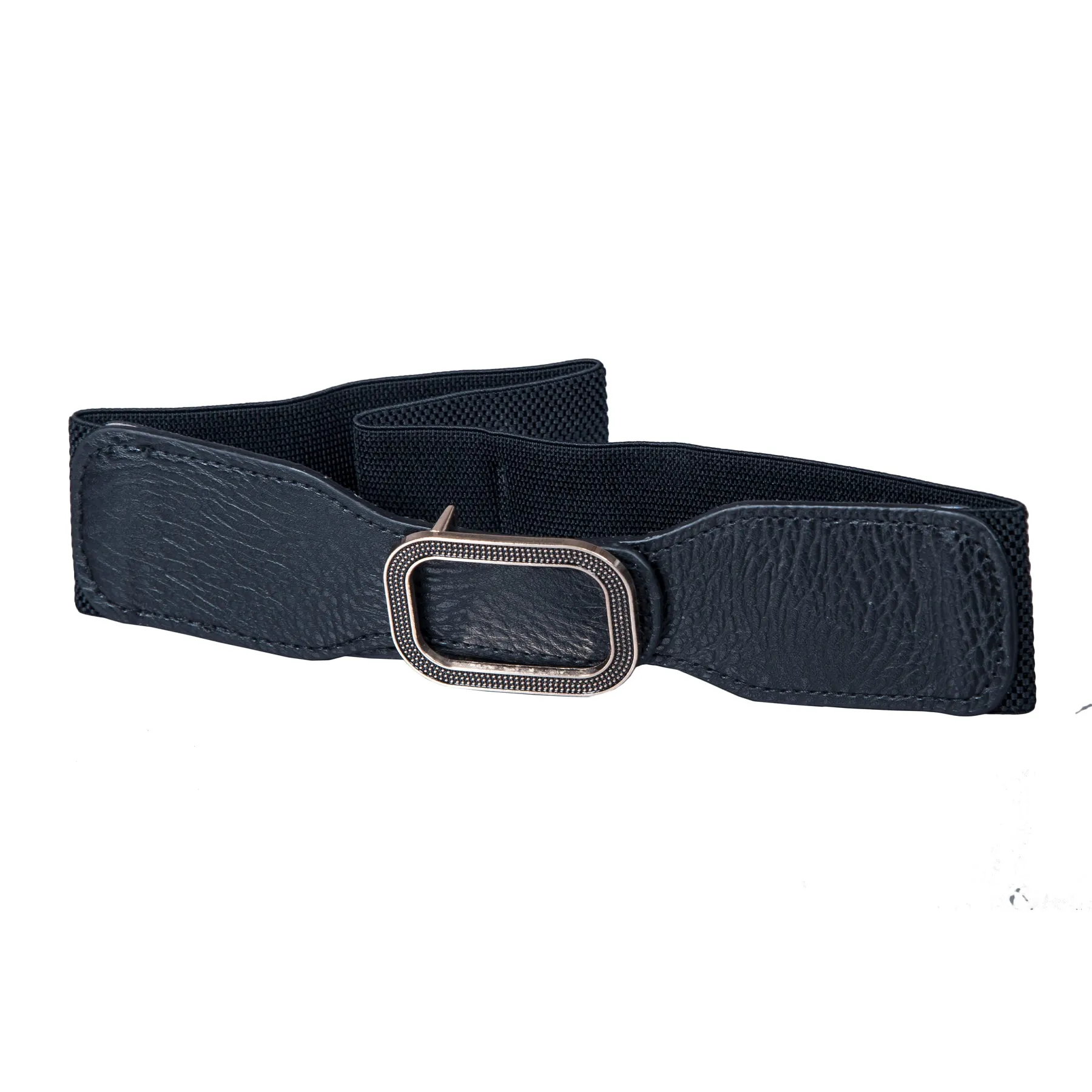 Rectangle  Buckle Belt - Artificial Leather