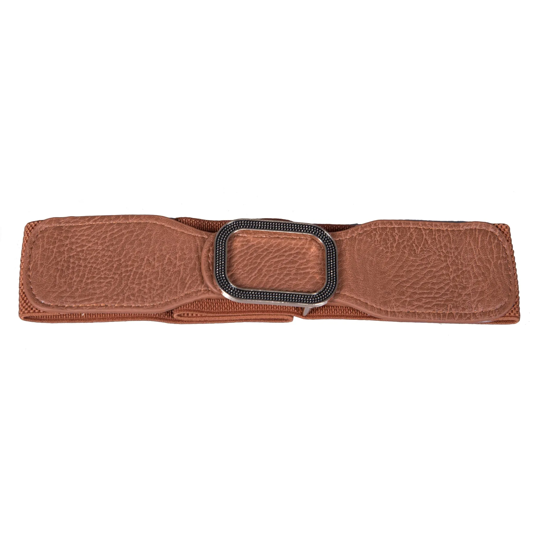 Rectangle  Buckle Belt - Artificial Leather