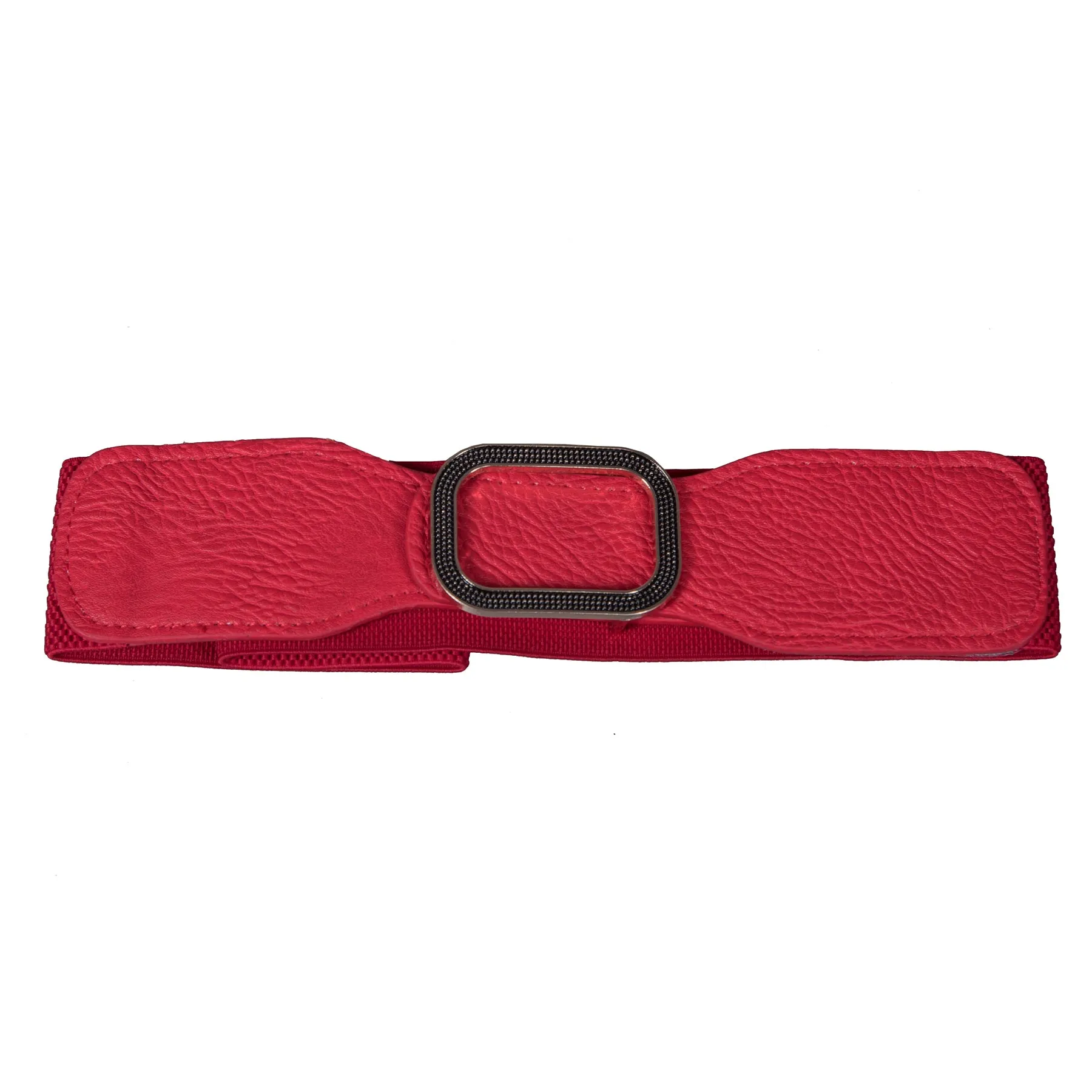Rectangle  Buckle Belt - Artificial Leather