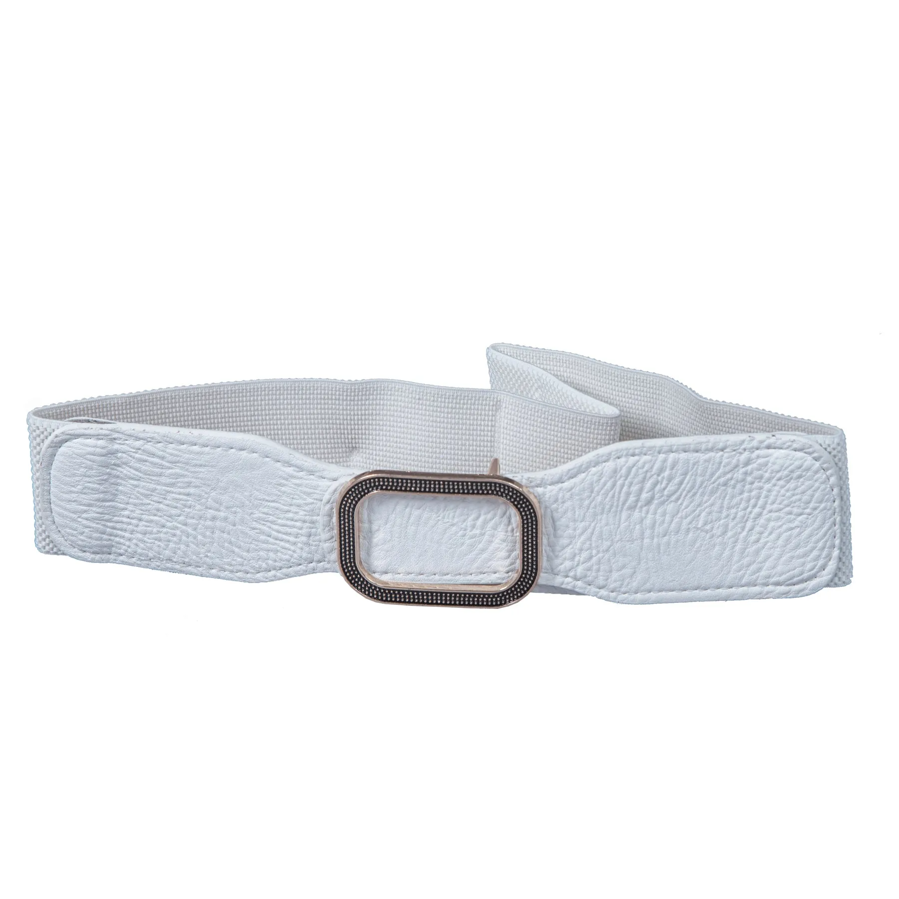 Rectangle  Buckle Belt - Artificial Leather