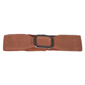 Rectangle  Buckle Belt - Artificial Leather