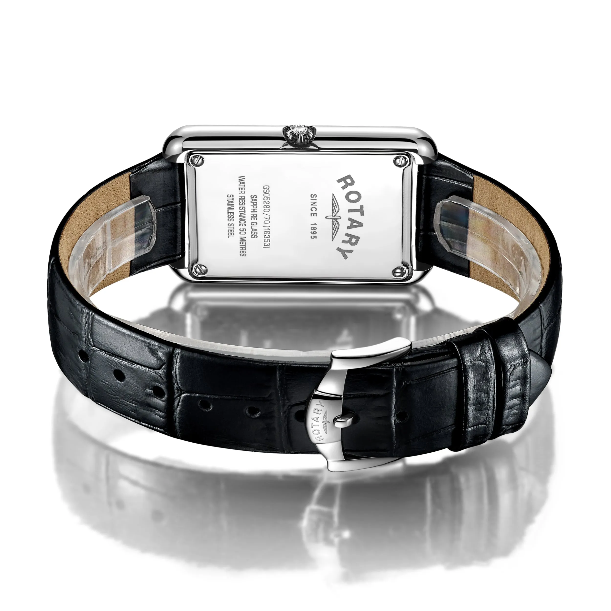 Rectangular Cambridge Blue Numbered Watch