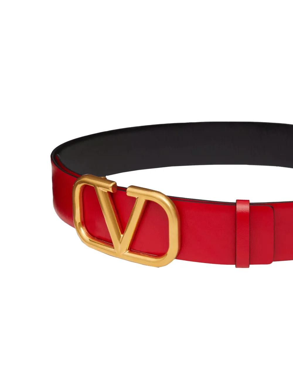 Reversible Belt in Black and Red
