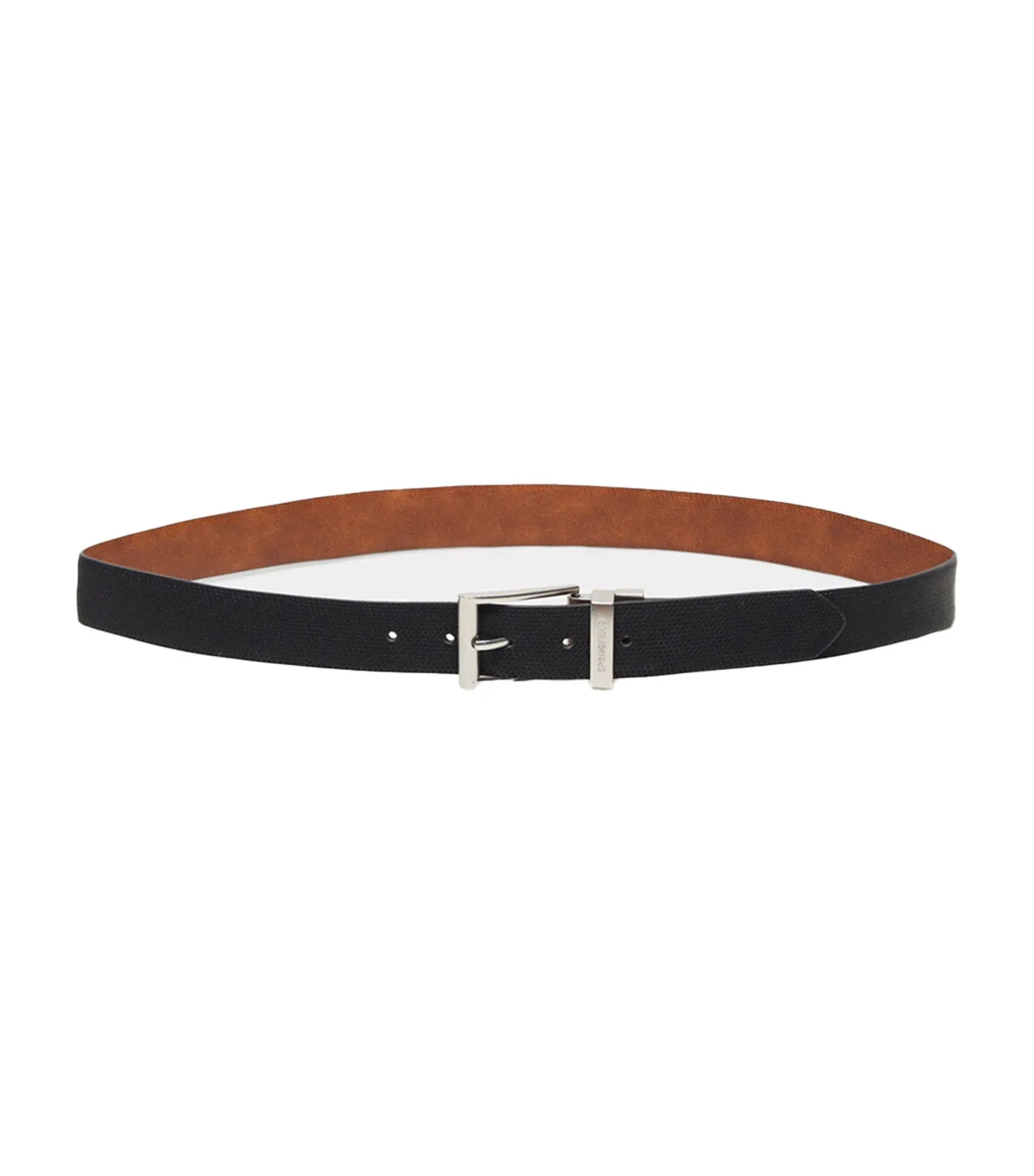 Reversible Micro Perforated Belt Black