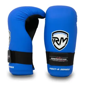 RingMaster Sports Kids Semi Contact Point Gloves Taekwondo Kickboxing Blue