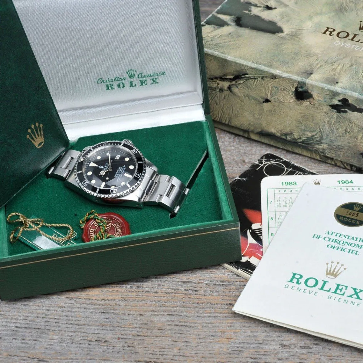 ROLEX 1665 WHITE SEADWELLER B P