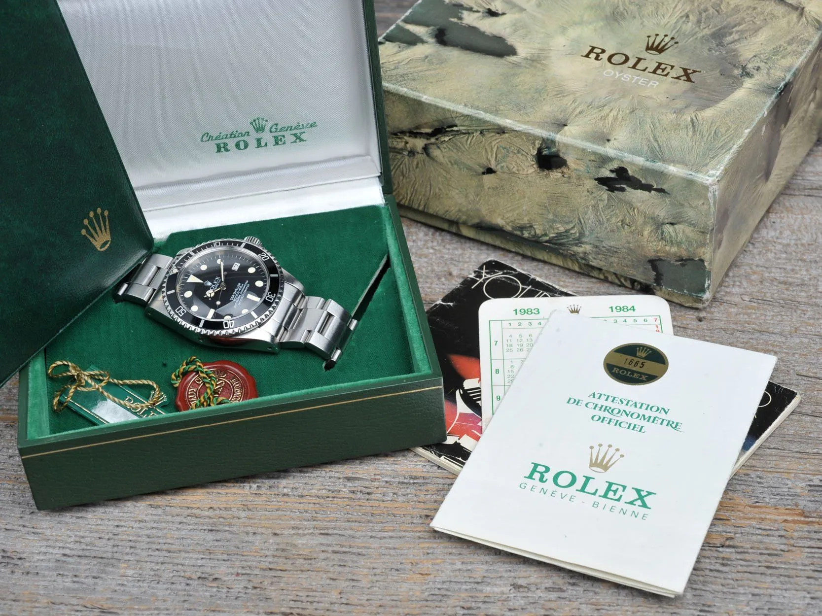 ROLEX 1665 WHITE SEADWELLER B P