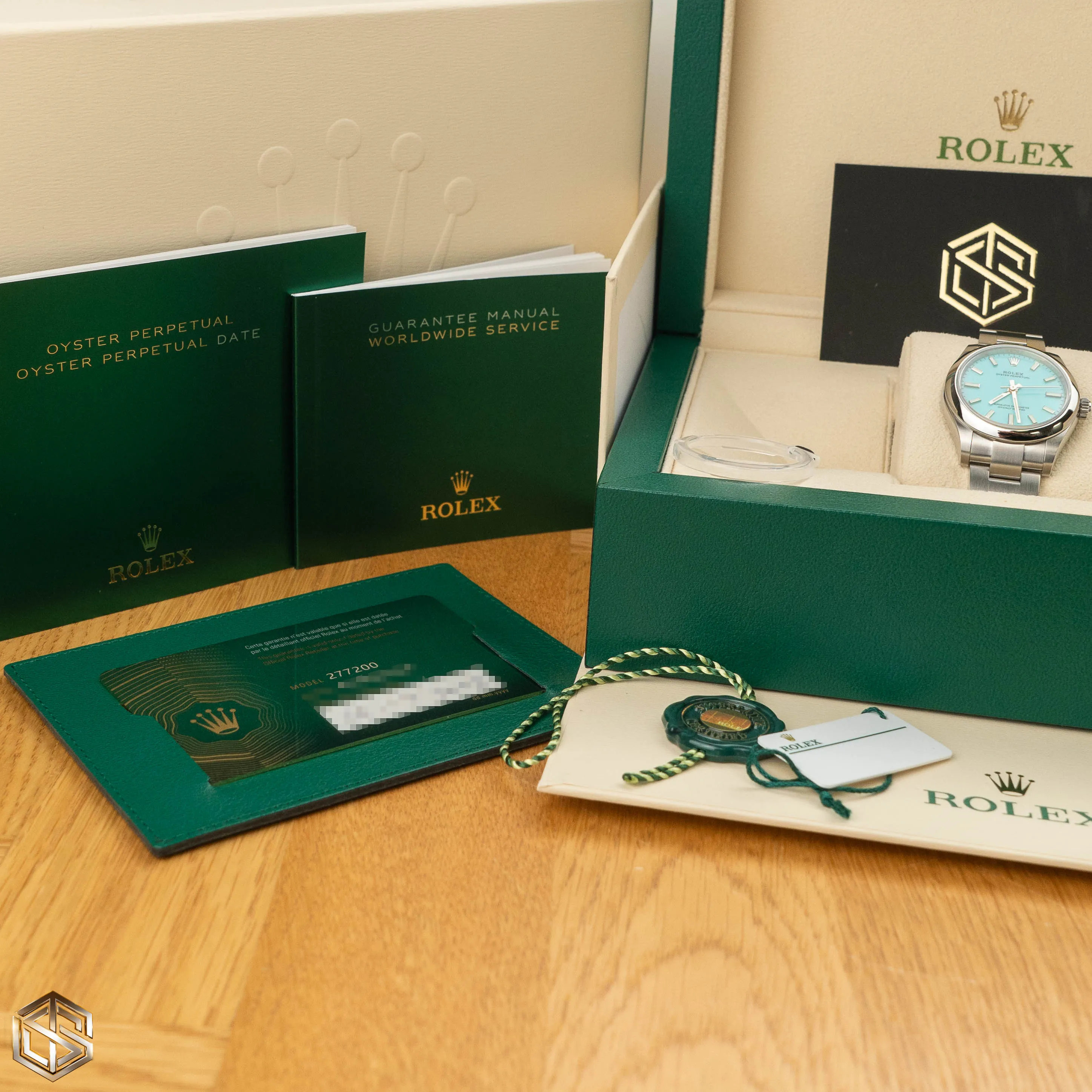 Rolex 277200 UNWORN Oyster Perpetual 31 'Tiffany' Dial 2023 Full Set Watch