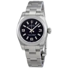 Rolex Lady Oyster Perpetual 26 Black Dial Stainless Steel Oyster Bracelet Automatic Watch 176200BKSAO