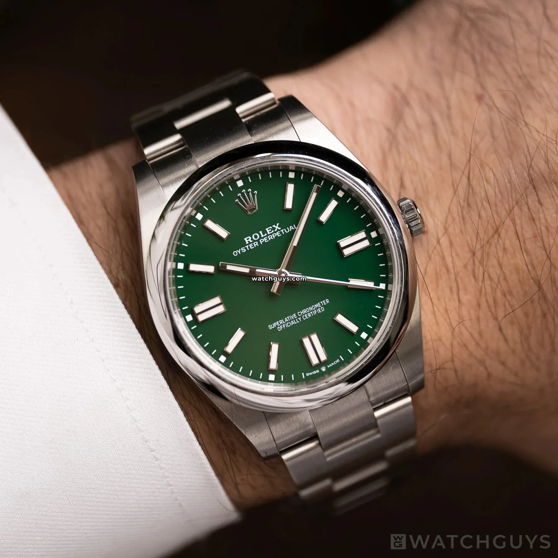 Rolex Oyster Perpetual 124300 Green Index