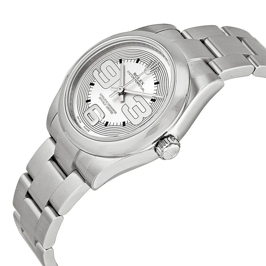 Rolex Oyster Perpetual 31 mm Silver Dial Stainless Steel Bracelet Automatic Unisex Watch 177200S369O