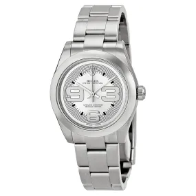 Rolex Oyster Perpetual 31 mm Silver Dial Stainless Steel Bracelet Automatic Unisex Watch 177200S369O