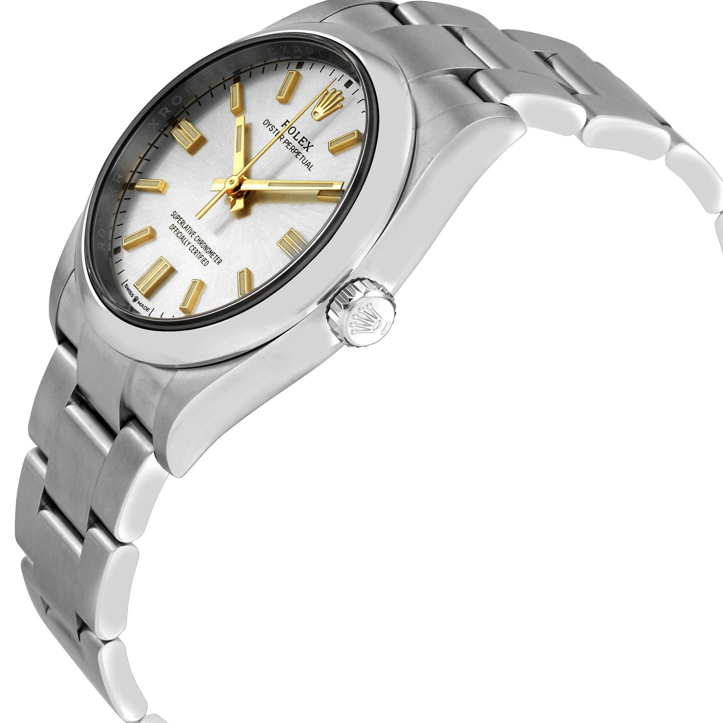 Rolex Oyster Perpetual 36 Automatic Chronometer Silver Dial Watch 126000SSO