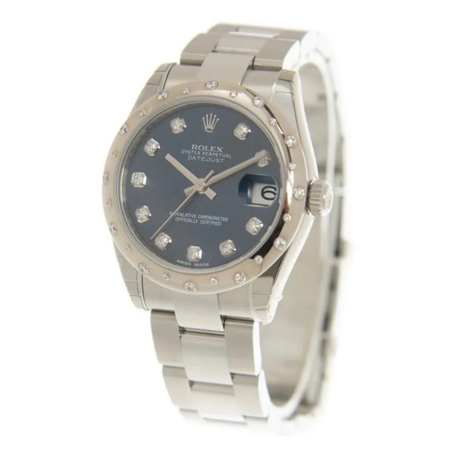 Rolex Oyster Perpetual Datejust 31 Automatic Chronometer Diamond Blue Dial Ladies Watch 178344BLDO