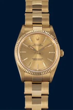Rolex Oyster Perpetual Réf. 14238 en or jaune