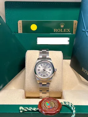 Rolex - Pre-owned Oyster Perpetual 26mm Silver Dial 176200
