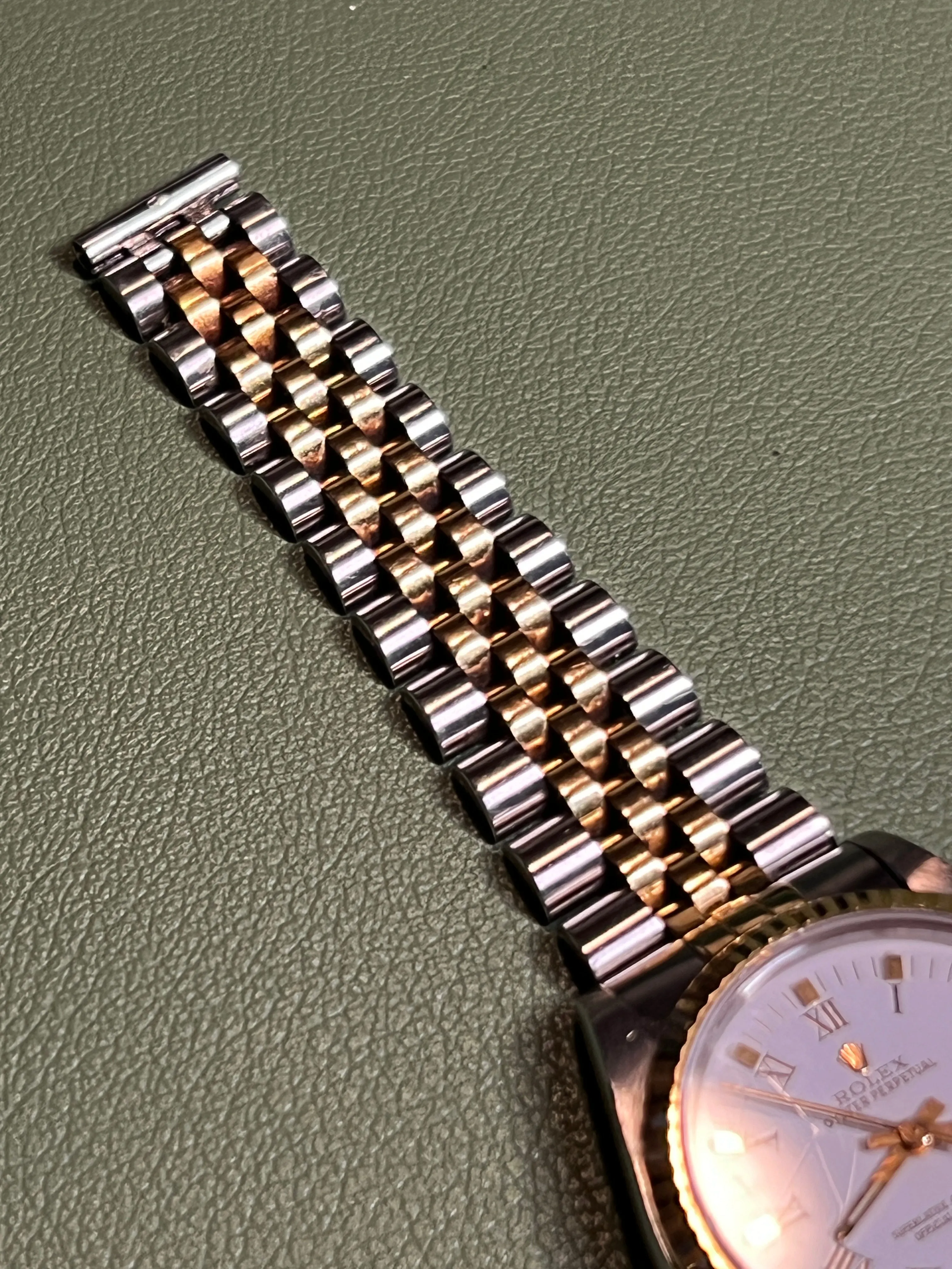 Rolex - Pre-owned Two Tone Yellow Gold Oyster Perpetual 31mm White Dial 67513