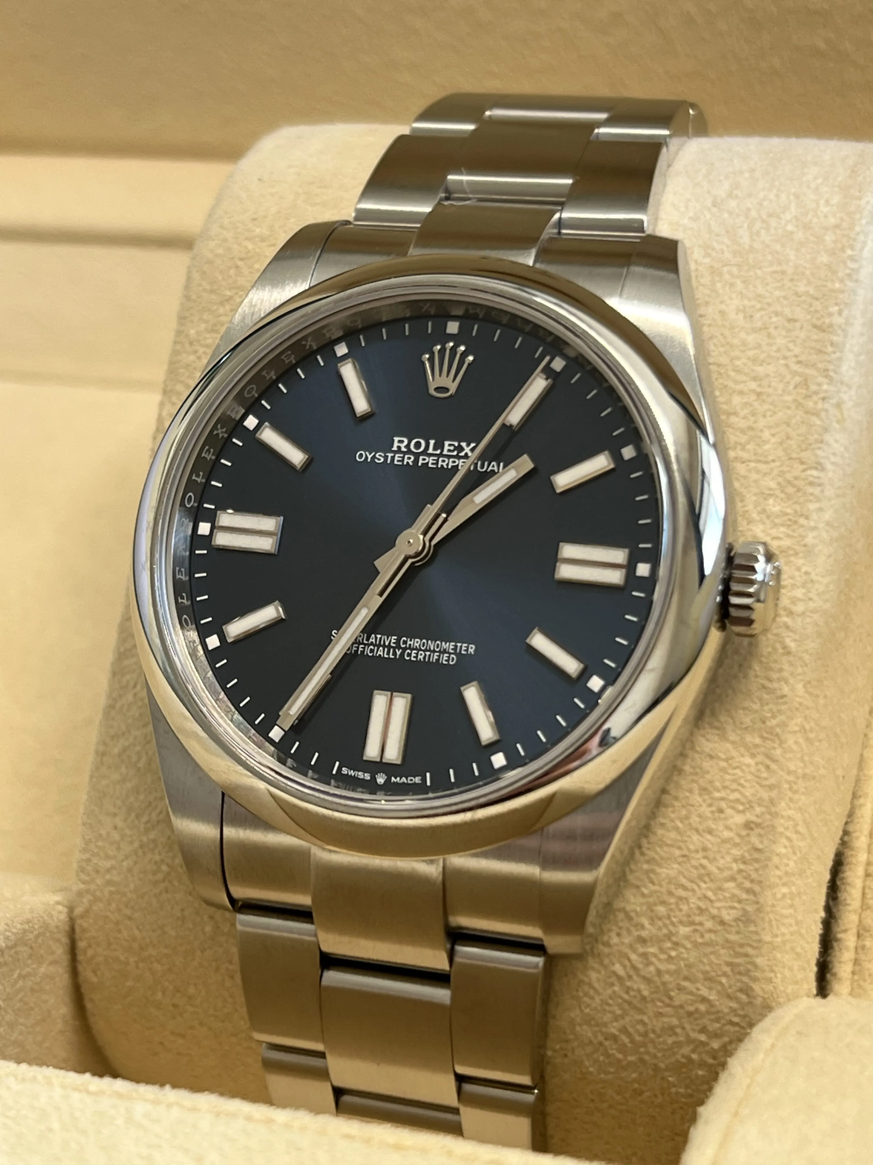 Rolex - Unworn Oyster Perpetual 41mm Blue Dial 124300