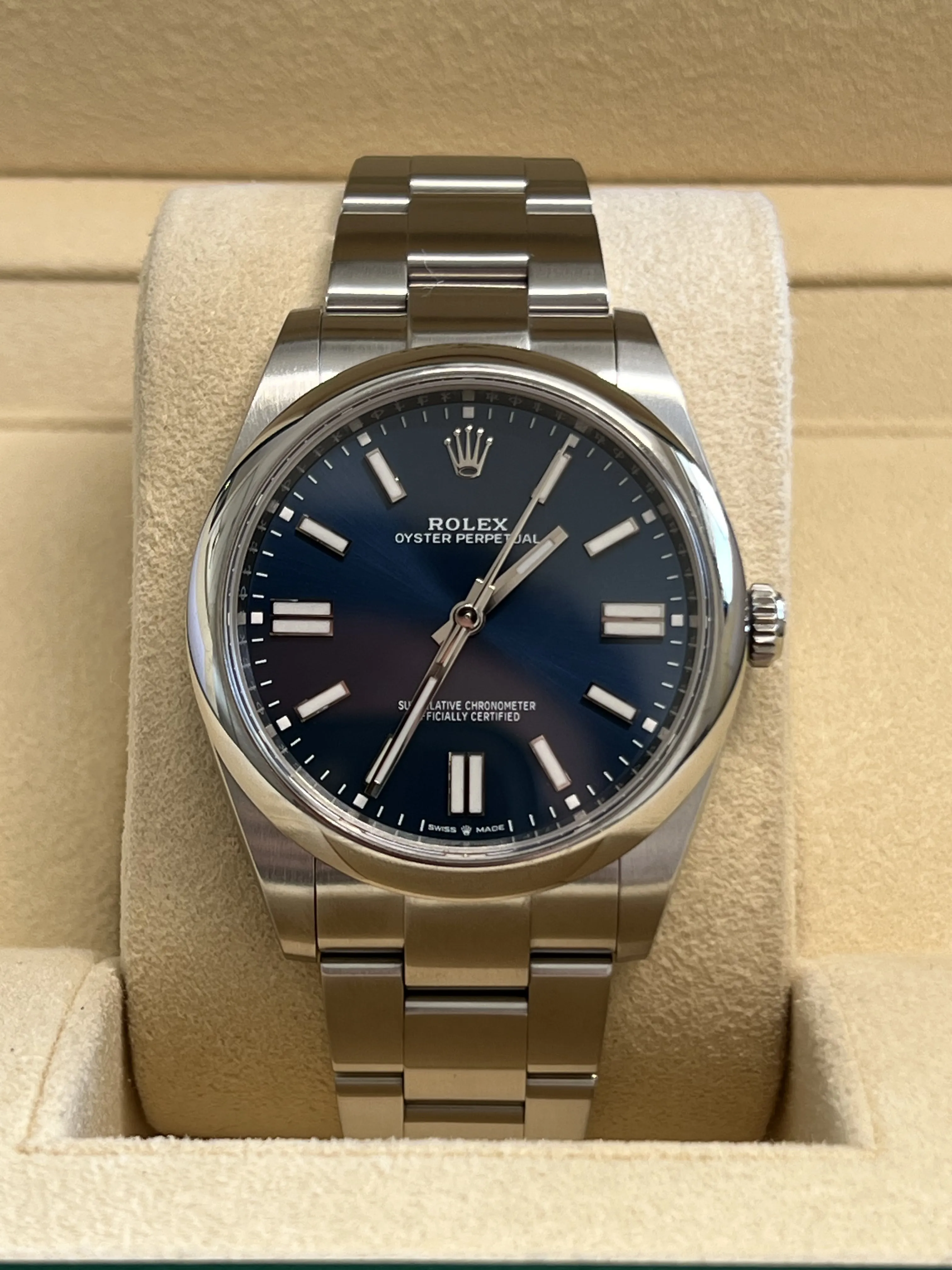 Rolex - Unworn Oyster Perpetual 41mm Blue Dial 124300