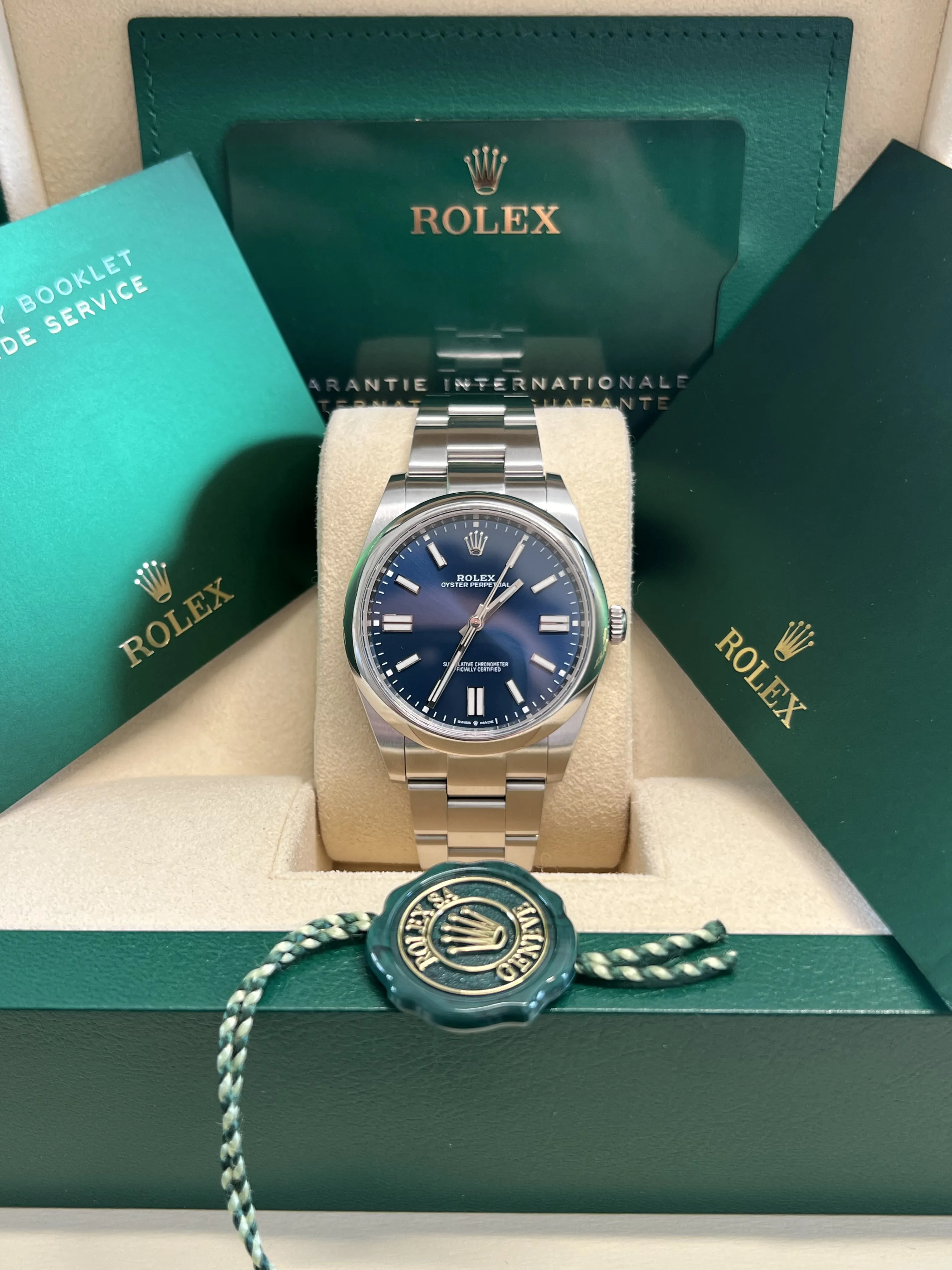 Rolex - Unworn Oyster Perpetual 41mm Blue Dial 124300