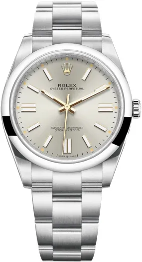 Rolex - Unworn Oyster Perpetual 41mm Silver Dial 124300