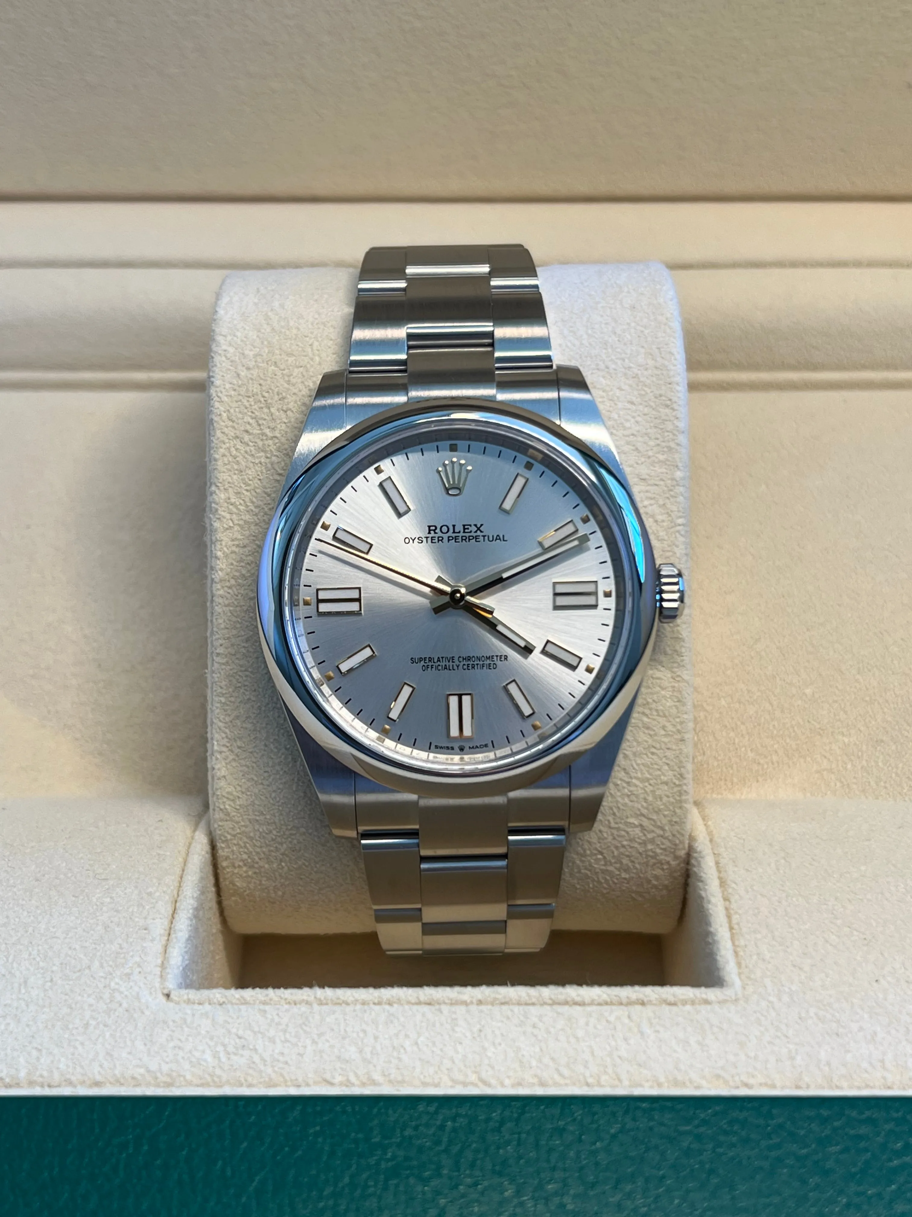 Rolex - Unworn Oyster Perpetual 41mm Silver Dial 124300