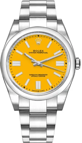 Rolex - Unworn Oyster Perpetual 41mm Yellow Dial 124300