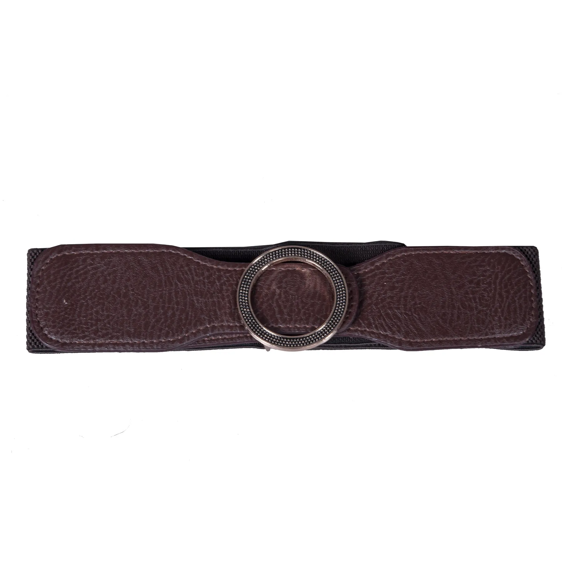 Round Buckle Belt - Artificial Leather