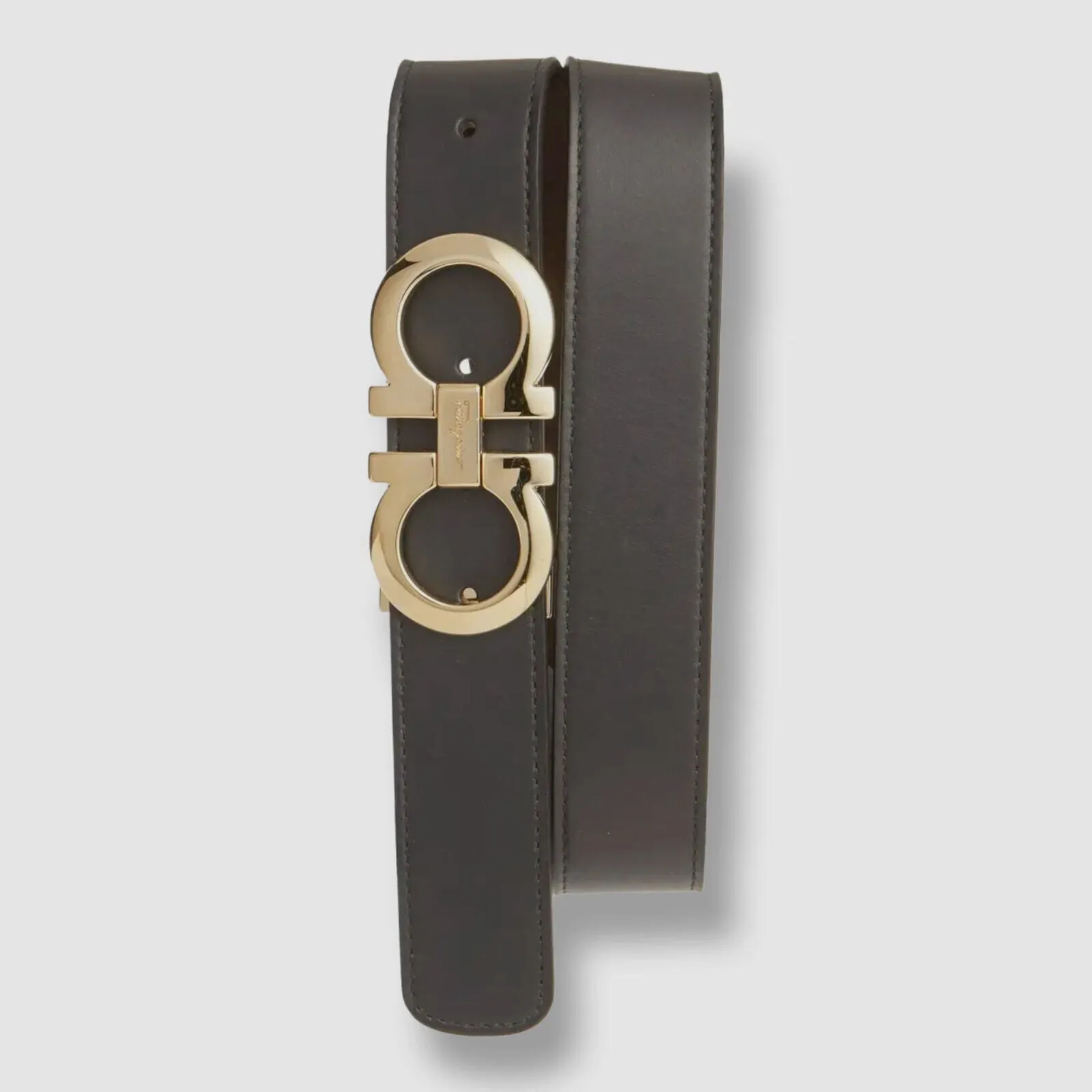 SALVATORE FERRAGAMO GANCINI REVERSIBLE BELT