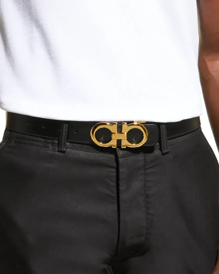 SALVATORE FERRAGAMO GANCINI REVERSIBLE BELT
