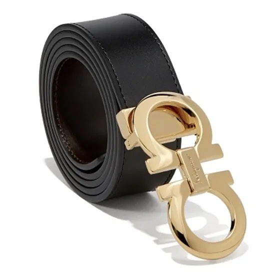SALVATORE FERRAGAMO GANCINI REVERSIBLE BELT