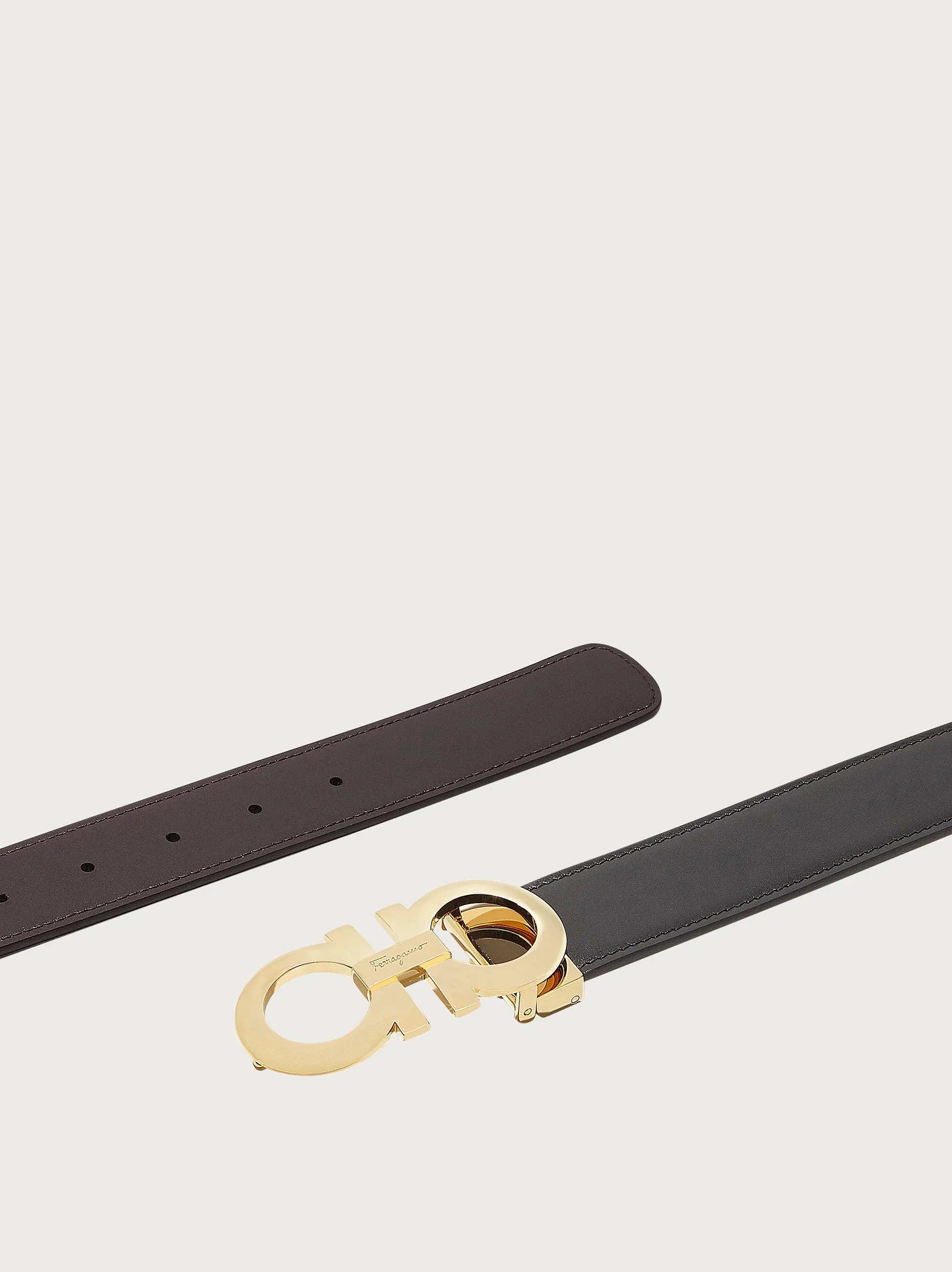 SALVATORE FERRAGAMO GANCINI REVERSIBLE BELT