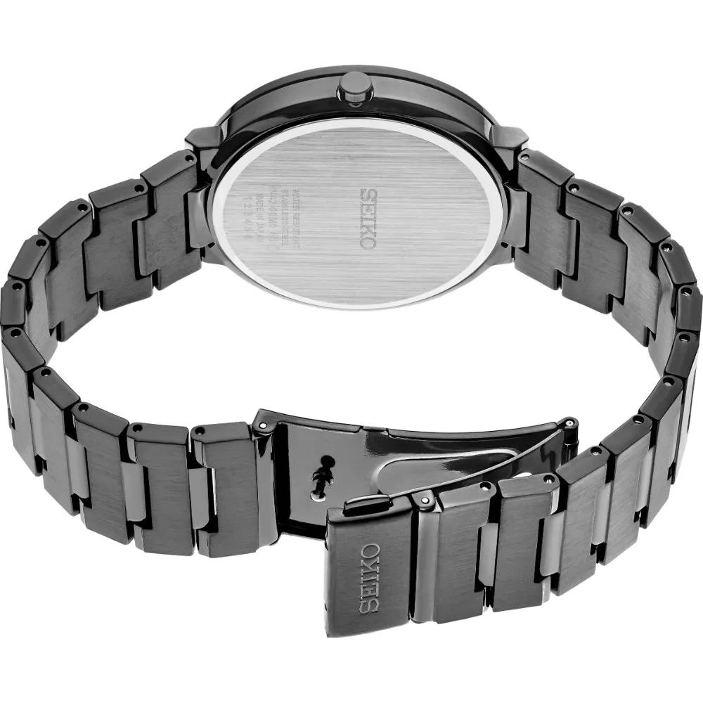 Seiko Essentials Collection 40.6mm Black Quartz Watch