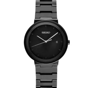 Seiko Essentials Collection 40.6mm Black Quartz Watch