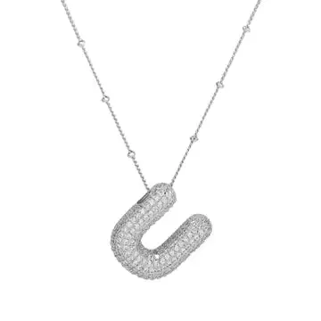 Silver Initial Necklace