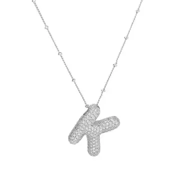 Silver Initial Necklace