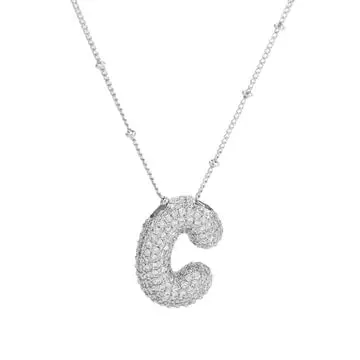 Silver Initial Necklace
