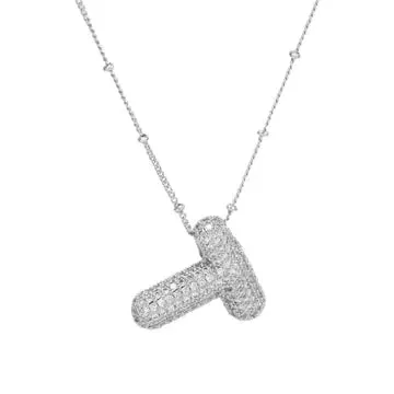 Silver Initial Necklace